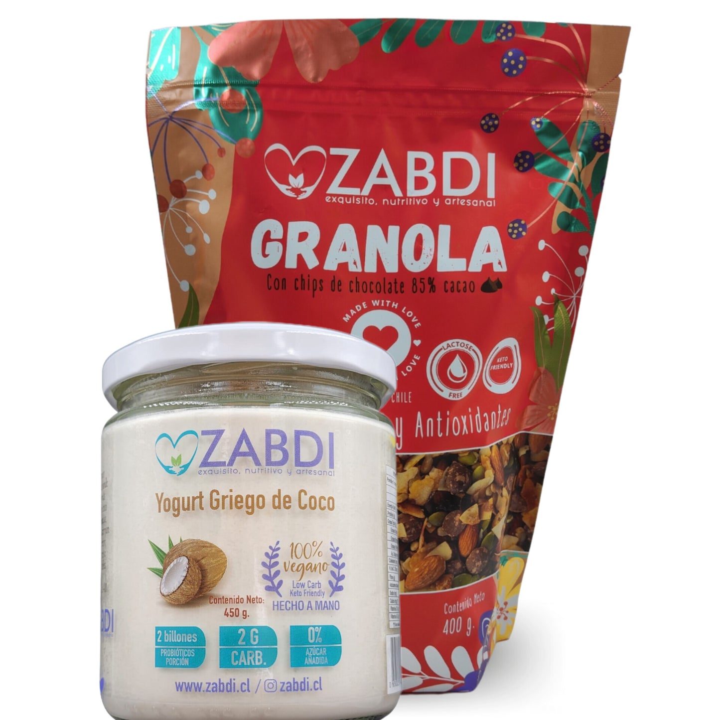 Pack Granola 400grs y Griego Coco 450grs