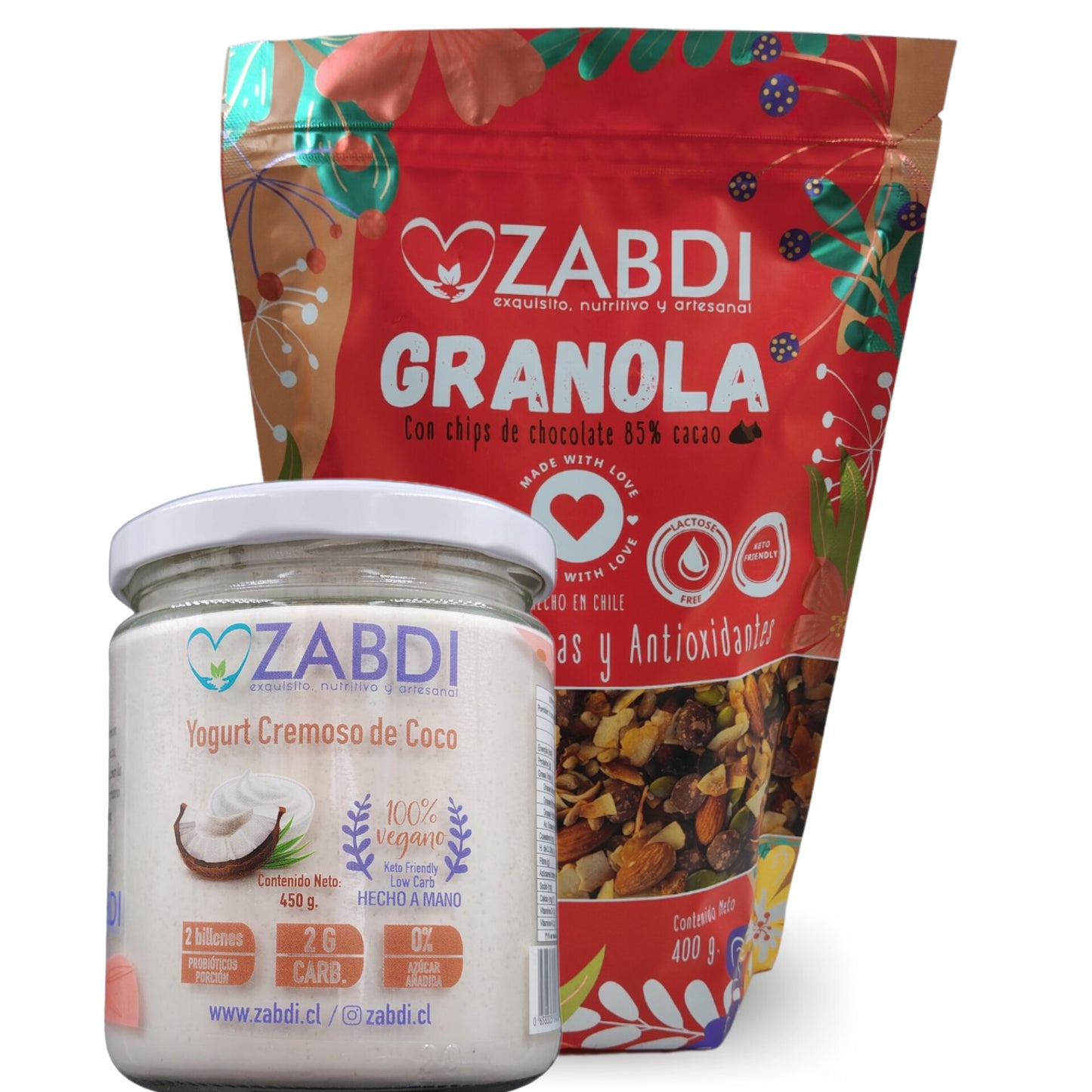 Pack Granola 400grs y Cremoso Coco 450grs