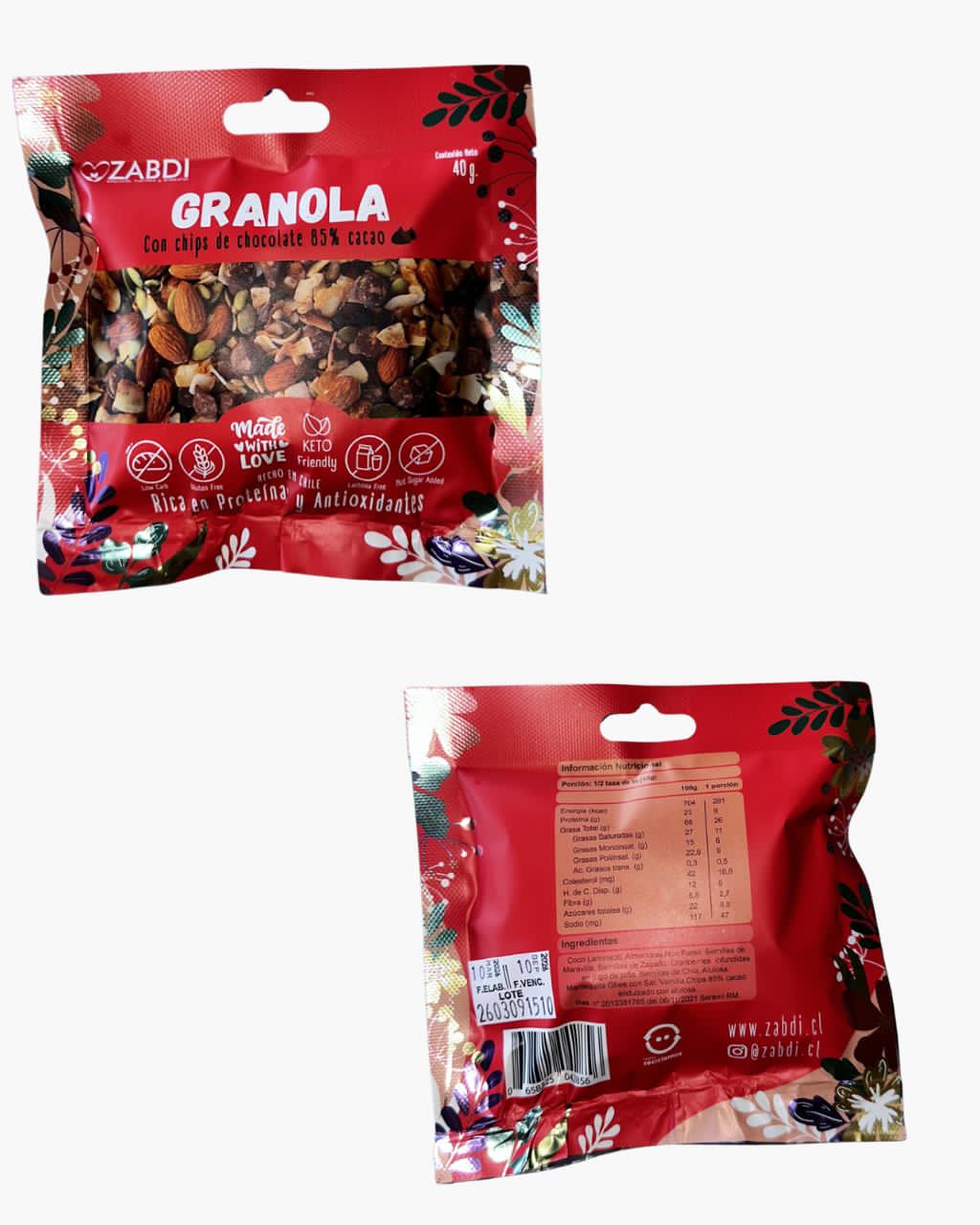 💖 Pack 10 Granolas Keto Friendly 40grs.💖