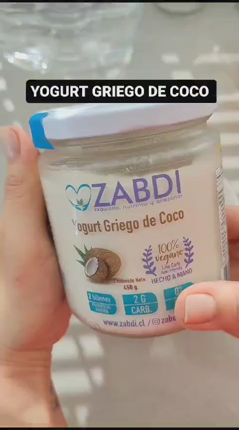 Yogurt Griego de Coco 450Grs. – Zabdi.cl