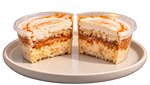 Tres Leches de 226 g, detalle de sus capas y manjar